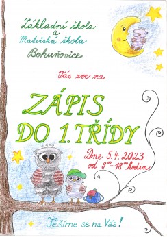 Zápis do 1. třídy 5.4.2023