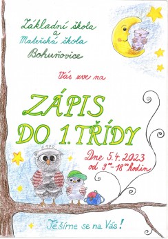 Zápis do 1. třídy 5.4.2023