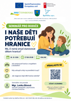 Seminář pro rodiče - I naše děti potřebují hranice